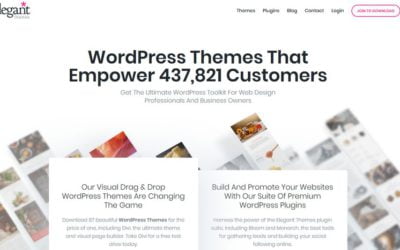 Elegant Themes, des thèmes WordPress pas cher