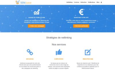 SemJuice : Campagnes de netlinking sur mesure