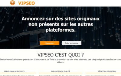 Plateforme VIPSEO : des spots thématiques exclusifs !